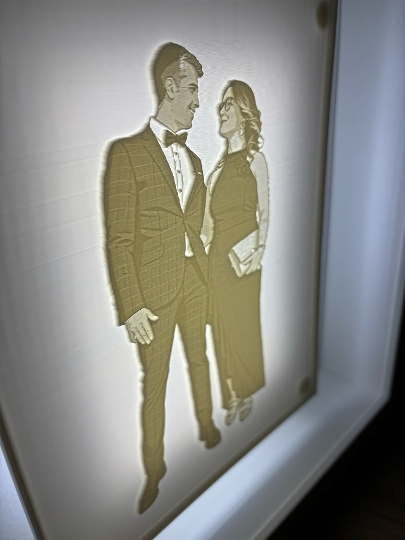 Litografía 3D personalizada · Edición Marco